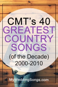 CMT’s 40 Greatest Country Songs of the Decade 2000-2010