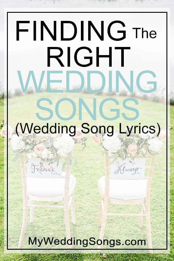 wedding song lyrics