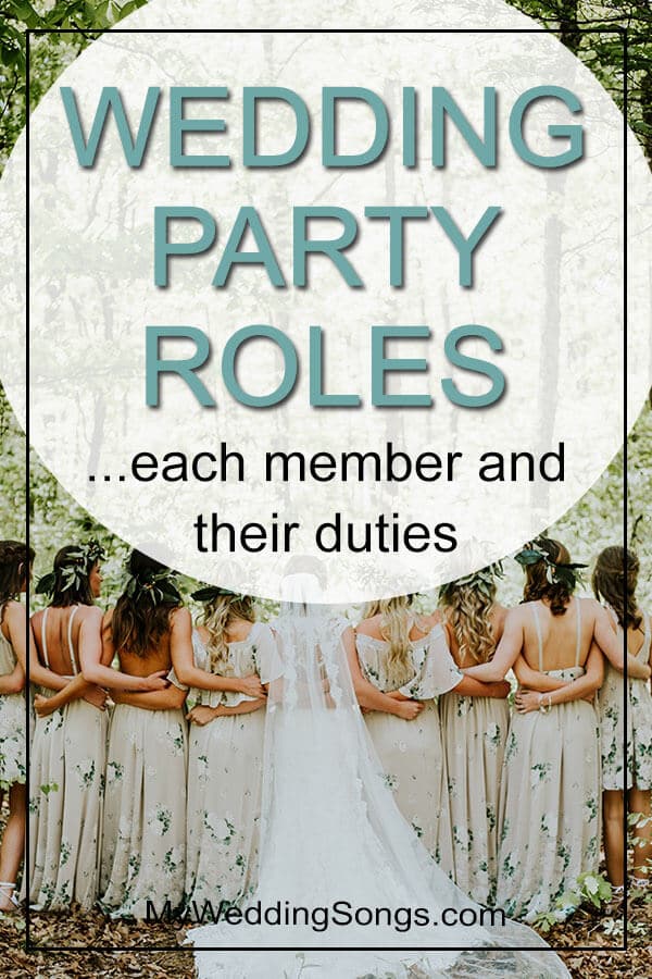 wedding party roles and duties